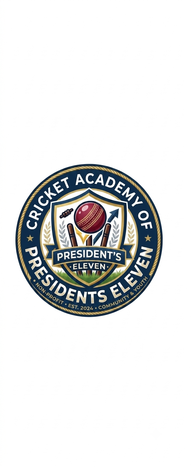 President's Eleven Cricket Academy logo
